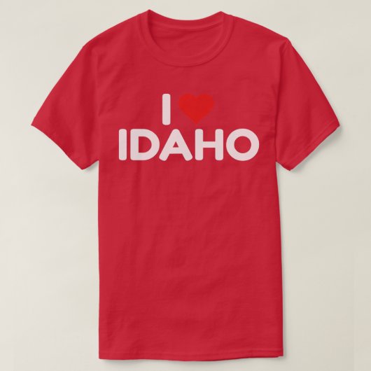 T-shirt I Love Idaho 2 (Design devant)