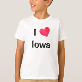 T-shirt I Love Iowa (Devant)