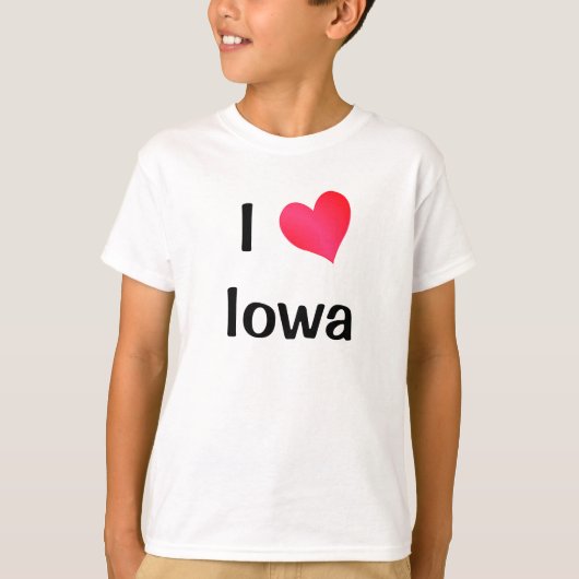 T-shirt I Love Iowa (Devant)