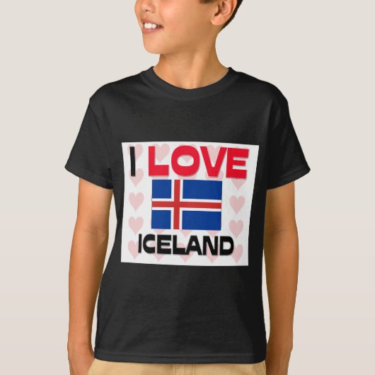 T-shirt I Love Islande (Devant)