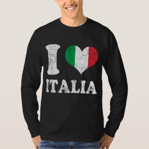 T-shirt I Love Italia Drapeau Coeur Italie Italiano Me