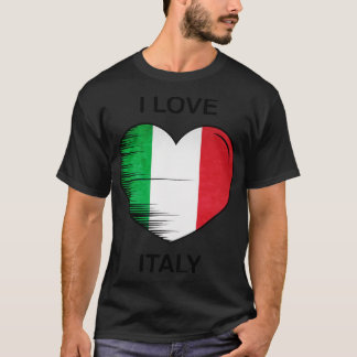 T-shirt I Love Italy My Home My Country 2
