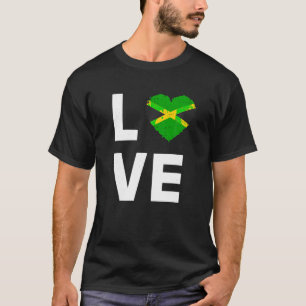 T-shirt I Love Jamaïque Chemise I Heart Jamaïque Jamaïcain