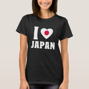 T-shirt I Love Japan Drapeau japonais Coeur