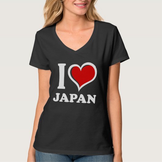 T-shirt I Love Japan I Heart (Devant)
