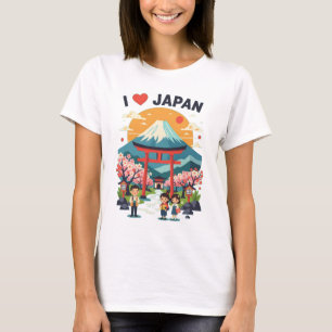 T-shirt I Love Japan T Shirt - 'I ♥ Japan' Travel Tee