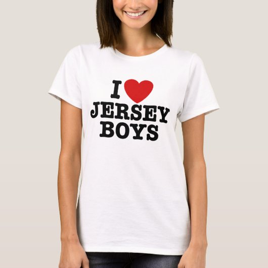 T-shirt I Love Jersey Boys (Devant)