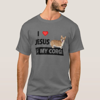 T-shirt I Love Jesus And My Corgi Christian Pet Parents We