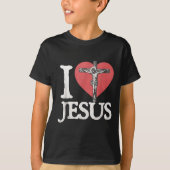 T-shirt I Love Jesus Retro Christian Religious For Men Wom (Devant)