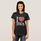 T-shirt I Love Jesus Retro Christian Religious For Men Wom (Devant entier)