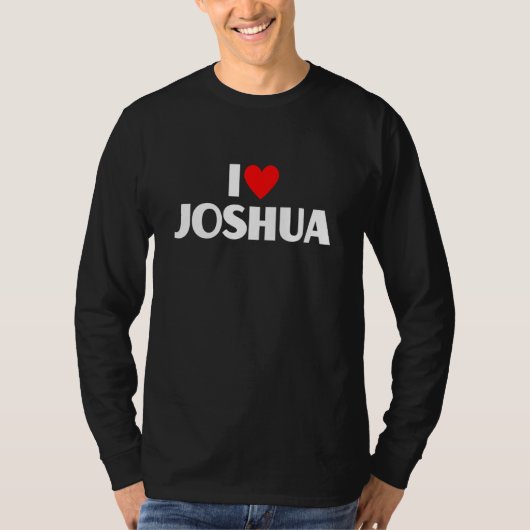 T-shirt I Love Joshua I Heart Joshua (Devant)