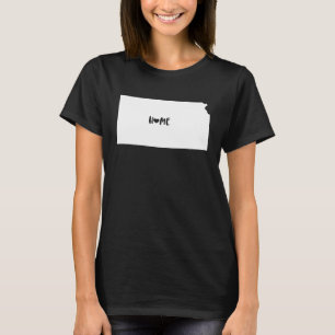 T-shirt I Love Kansas Kansas Accueil USA American State Pr