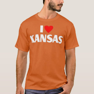 T-shirt I Love Kansas Meilleur État d'origine I Heart Kans
