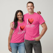 T-shirt I Love Kelsey Nom Fille Personnalisée Femme Ami (Unisexe)