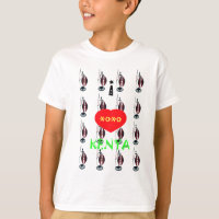 I Love Kenya Massai Art Print