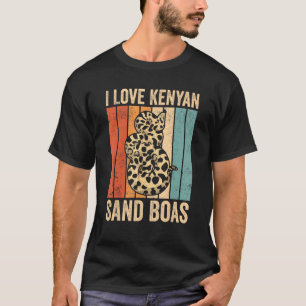 T-shirt I Love Kenyan Sand Boas Snake Propriétaire
