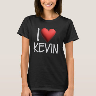 T-shirt I Love Kevin Nom Hommes Personnalisés Guy BFF Ami