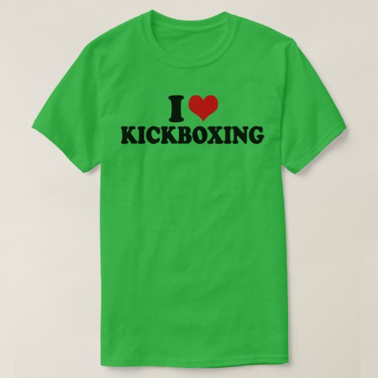 T-shirt I Love Kickboxing (Design devant)