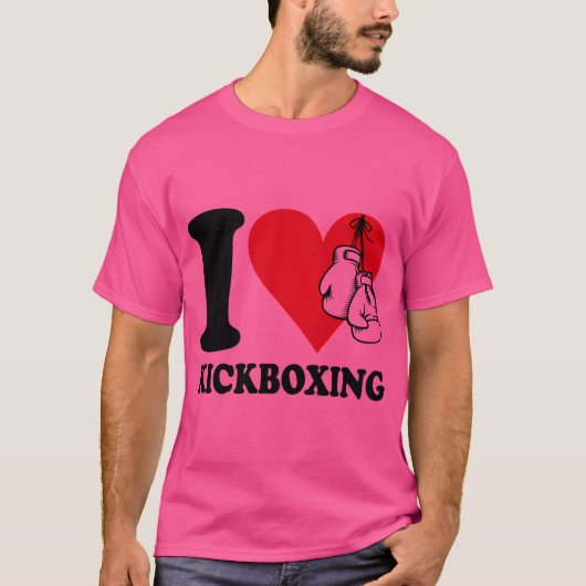 T-shirt I Love Kickboxing (Devant)