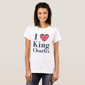 T-shirt I Love King Charles (Devant entier)