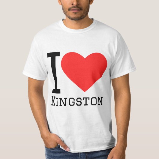 T-shirt I love Kingston  (Devant)