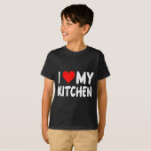 T-shirt I Love Kitchen - Heart - Funny Cute Cook Remodel C (Devant entier)