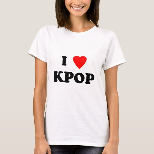 T-shirt I Love Kpop (Devant)