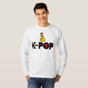 T-shirt I Love KPop Hommes Comfy, Casualm mais élégant