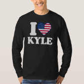 T-shirt I love Kyle I heart Kyle (Devant)