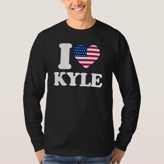 T-shirt I love Kyle I heart Kyle (Devant)
