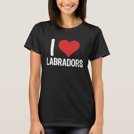 T-shirt I Love Labradors (Devant)