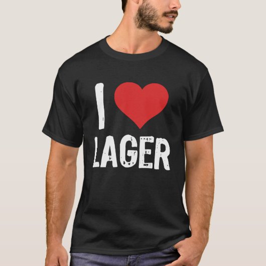T-shirt I Love Lager (Devant)