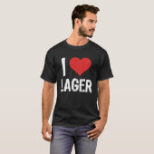 T-shirt I Love Lager (Devant entier)