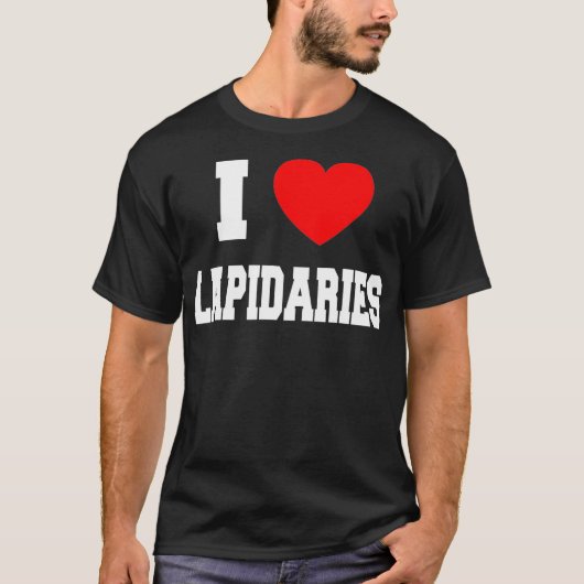 T-shirt I Love lapidaries (Devant)