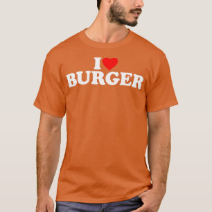 T-shirt I Love Lasagna I Love Burger I Love Burger (2)