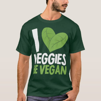 T-shirt I Love Légume Be Vegan Herbivore Vegetarian Vegan
