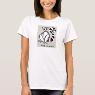 T-shirt I love LEMURS - Animaux - Animaux