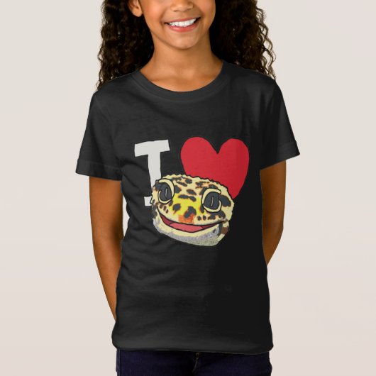T-Shirt I Love Leopard Geckos (Devant)
