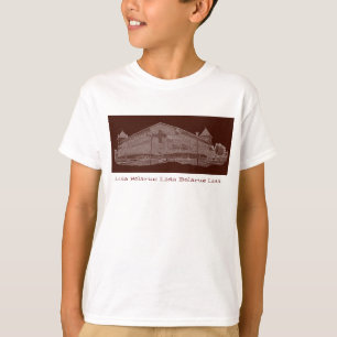 T-shirt I Love Lida Belarus Architecture Castle Sketch