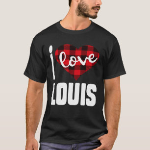 T-shirt I Love Louis Valentine's Day for Her Women Girls