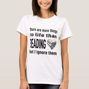 T-shirt I Love Lover Lover Lecteur de livres de lecture Pr