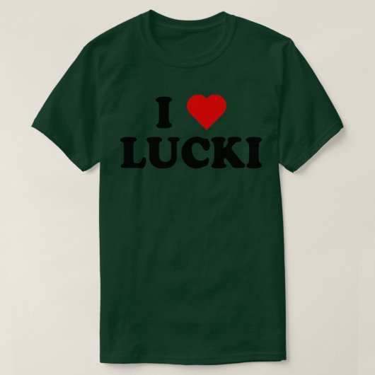 T-shirt I Love Lucki I Heart Lucki (Design devant)