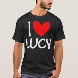 T-shirt I Love Lucy Nom Hommes Personnalisés Guy BFF Ami H