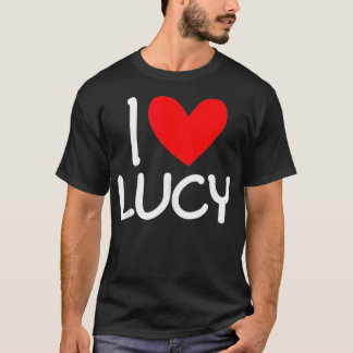 T-shirt I Love Lucy Nom Hommes Personnalisés Guy BFF Ami H