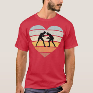 T-shirt I Love Lutte Coeur Rétro