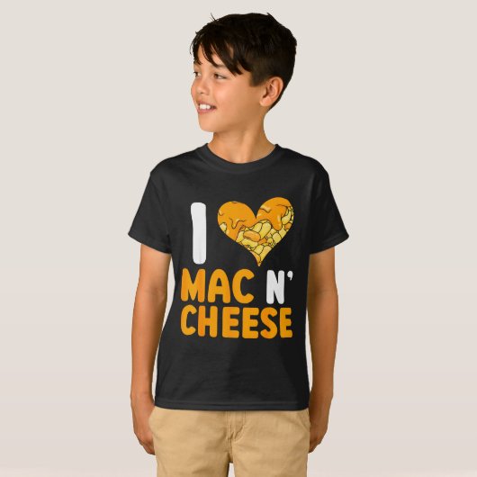 T-shirt I Love Mac N' Cheese Funny Mac And Cheese (Devant entier)