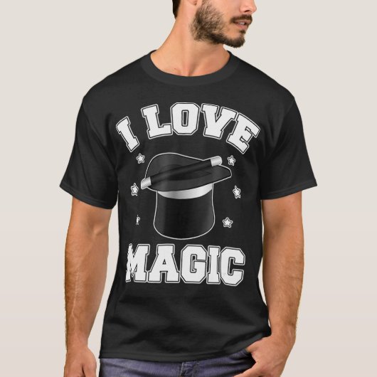 T-shirt I Love Magic Cute Magic Magic (Devant)