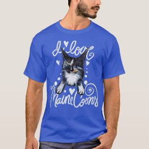 T-shirt I Love maine coons