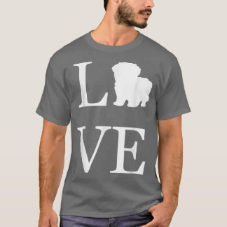 T-shirt I Love Maltipoo Amoureux des chiens White Graphic 