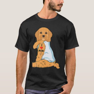 T-shirt I Love Maman Tattoo Cavoodle Maman Amoureux des ch